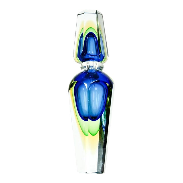 Large Mid Century Modern Murano Glass Perfume Bottle For Sale