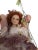 Ceramic Cathay Porcelain Doll on Swing - Red Curly Hair & Green Eyes - 16" For Sale - Image 7 of 7