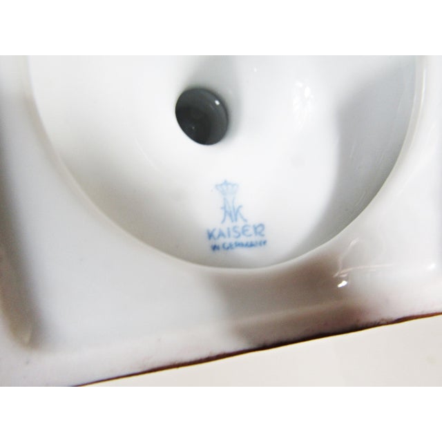 Kaiser Comtesse West German Porcelain Swan Handle Vase For Sale - Image 12 of 14