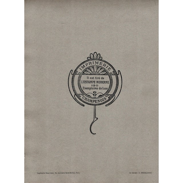 Jeanne Granès, L'Aïeule: The Grandmother, 1899, Original Lithograph For Sale - Image 8 of 9