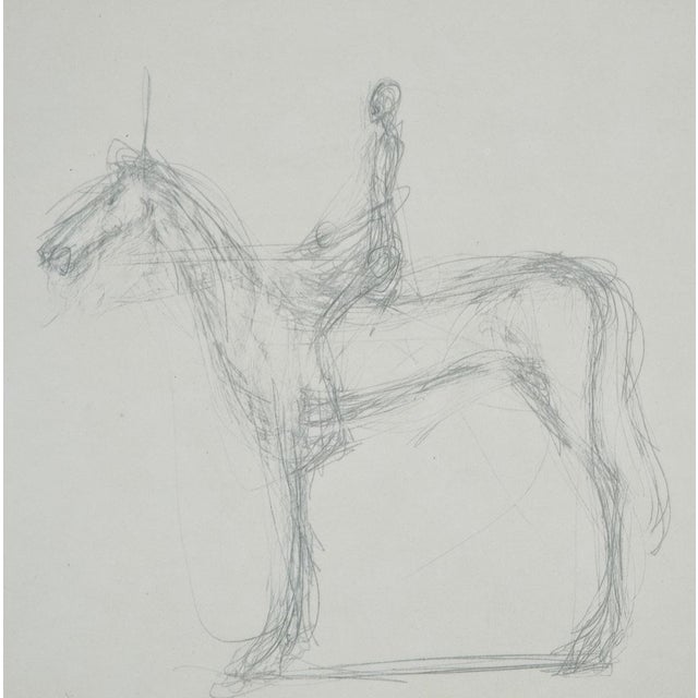 Modern Alberto Giacometti, Horse and Knight, 1963, Paper For Sale - Image 3 of 8