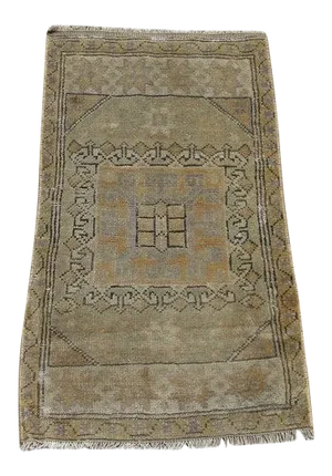 Hand Wowen Wool Turkish Rug, Rug,Vintage Rug,Beatifull Color Combination Turkish Retro Rug, Home Decor 1'6" X 2'5", Ft
