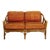 McGuire Vintage Bamboo Loveseat For Sale