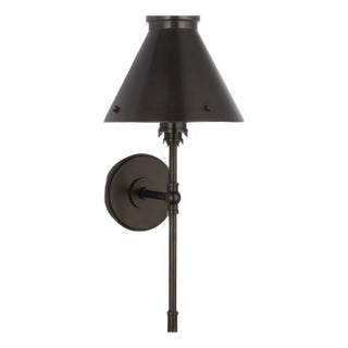 Chapman & Myers for Visual Comfort Signature Parkington Large Tail Sconce in Bronze For Sale