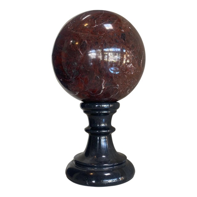 1980s Vintage Italian Marble Sphere For Sale