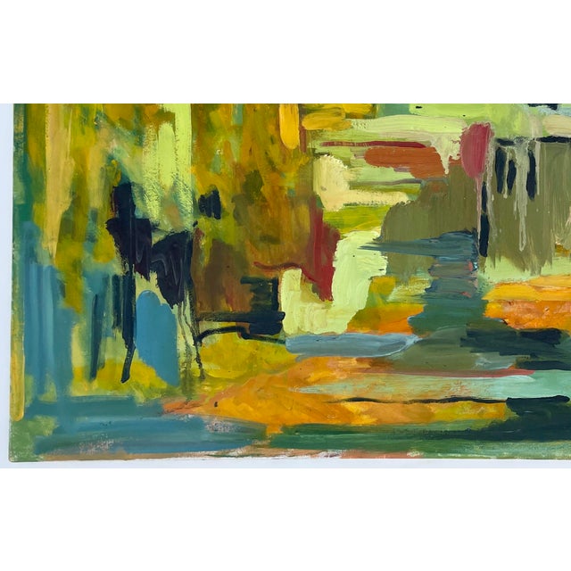 1980s Abstract Expressionist Landscape #3 by Hannah Dalbey - For Sale - Image 5 of 8