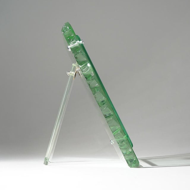 Hammered Glass Tabletop Photo Frame, 1960s For Sale - Image 9 of 15
