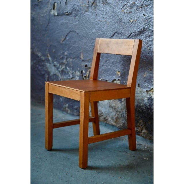 Small Midcentury Wooden Children's Chair, 1950 For Sale - Image 4 of 8