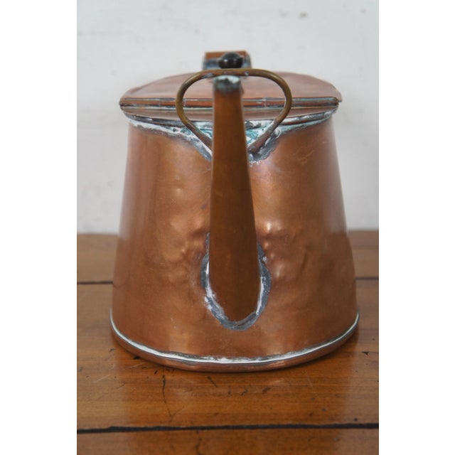 Metal Antique 19th Century Copper Tea Kettle For Sale - Image 7 of 13