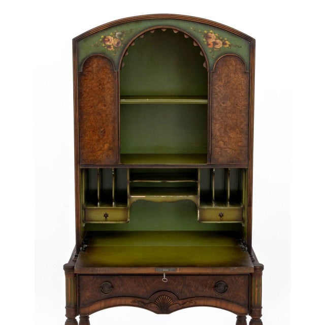 Early 20th Century Louis XVI Style Paint-Decorated Secretaire For Sale - Image 5 of 10