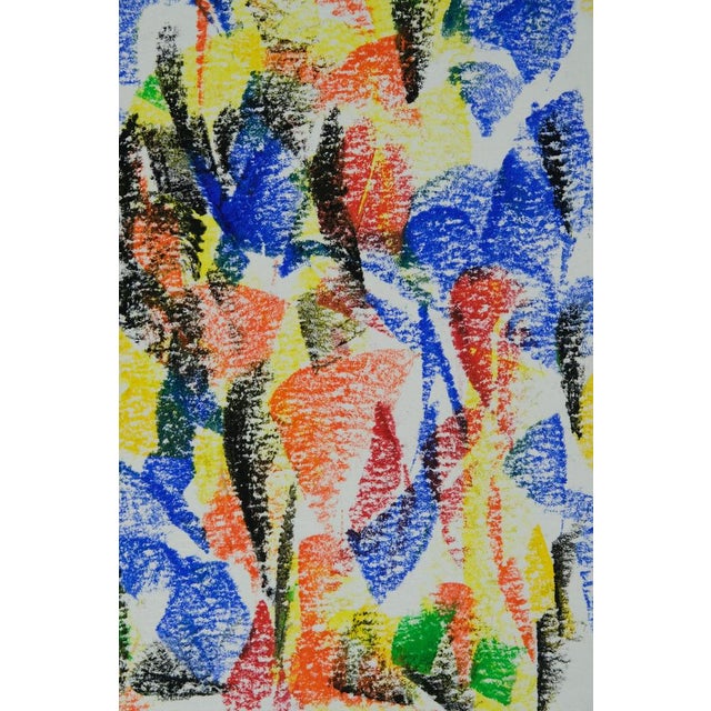 Paper Françoise Galle, Abstract Composition, 1940, Pastel on Paper For Sale - Image 7 of 9