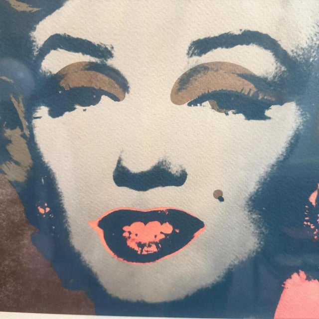 Pop Art 21st Century Baroque Framed Marylin Monroe 92/125 Lithography by A. Warhol For Sale - Image 3 of 13