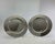 Metal 1980s A Pair Silver Round Platters Plain, 12 In. For Sale - Image 7 of 10
