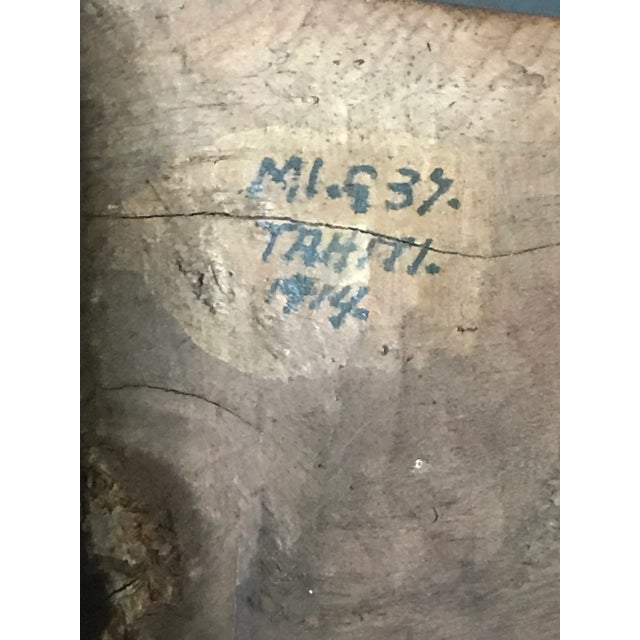 Figurative 1914 Primitive Folk Art Hand Carved Wood Sculpture For Sale - Image 3 of 11