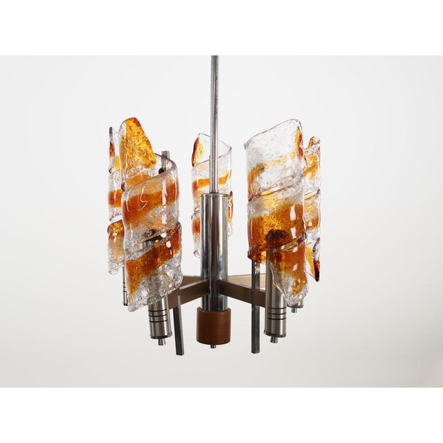 Italian Pendant Lamp in Murano Glass, Italy, 1970s For Sale - Image 6 of 18