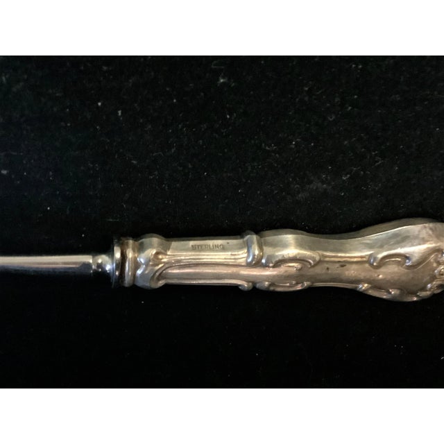 Mid 20th Century Vintage Sterling Silver Spar Cheese Plane With Stainless Blade For Sale - Image 5 of 9