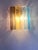 2020s Set of Two Multicolored "Squares Bark" Murano Glass Wall Sconces in Barovier Style For Sale - Image 5 of 8