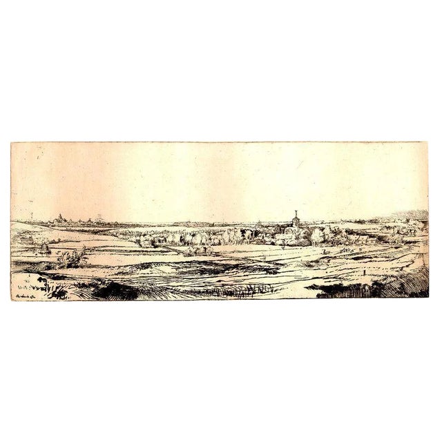 Goldweigher's Field' Rembrandt Van Rijn Etching For Sale