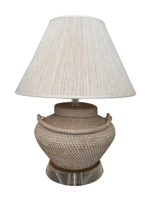 Richard Lindley Rattan Basket Lamp