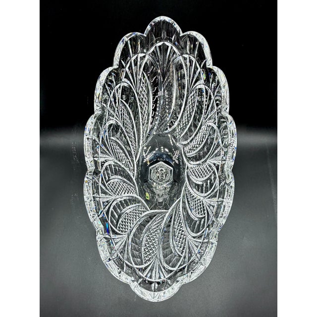 Waterford Crystal Seahorse Pedestal Centrepiece Bowl with Original Box, 1980s For Sale - Image 15 of 18