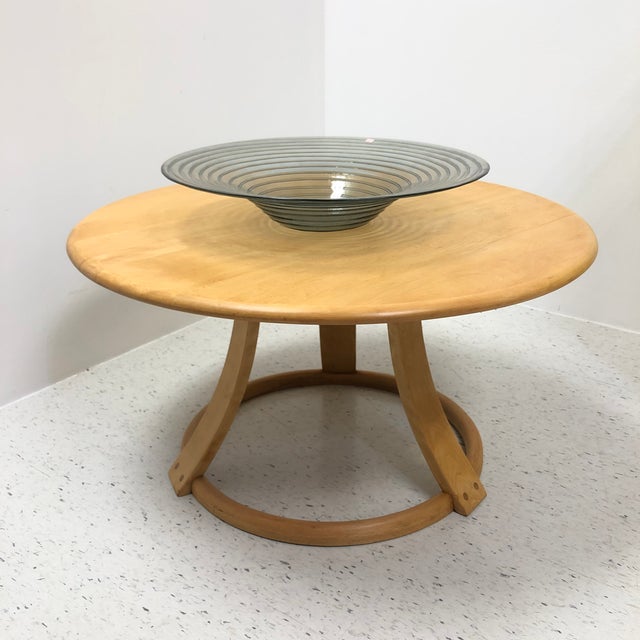 Heywood Wakefield Round Spinning Coffee Table Chairish