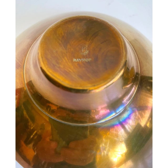 1960s Pair of Raymor Organically Shaped Brass Finger Trinket Bowls For Sale - Image 10 of 12