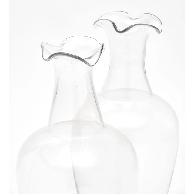 Art Nouveau Antique French Glass Perfume Bottles - a Pair For Sale - Image 3 of 10