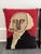 American Vintage Hooked Wool Presidential Pillows, a Pair For Sale - Image 3 of 7