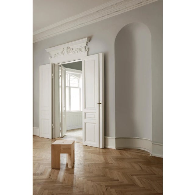 Gold Aldo Bakker 'Triangle' Wood Stool or Side Table by Karakter For Sale - Image 8 of 9