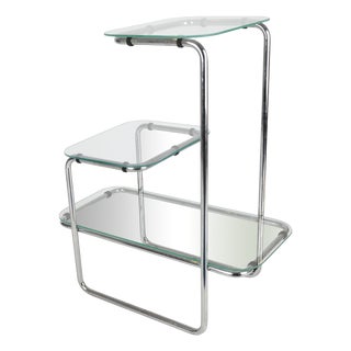 Bauhaus Chrome-Plated Model B 136 Flower Stand by Emile Guillot for Thonet, 1930s For Sale