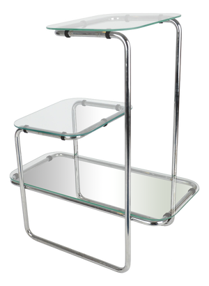 Bauhaus Chrome-Plated Model B 136 Flower Stand by Emile Guillot for Thonet, 1930s
