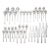 1960s Dansk Designs Stainless Steel Flatware in the Odin Design- Set of 57 For Sale