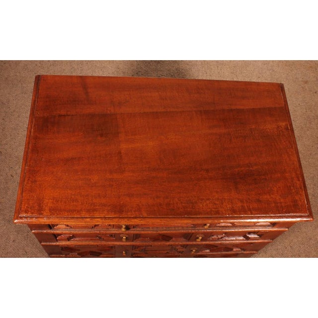 Jacobean Oak Commode, 17th Century For Sale - Image 4 of 13