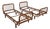Mid-Century Italian Rattan Malacca Daybeds by Franca Helg, 1950s, Set of 2 For Sale