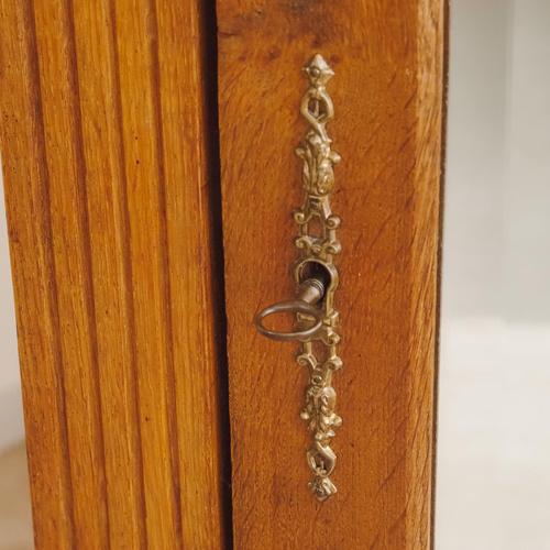 Antique Louis XVI Style Oak Mirrored Cabinet, 1900s For Sale - Image 6 of 13