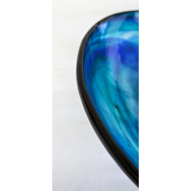 Italian Cobalt Blue Glass Centerpiece from La Murrina, 1980s For Sale - Image 3 of 10