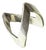 Modernist Silver Ring by Isaac Cohen, 1971 For Sale