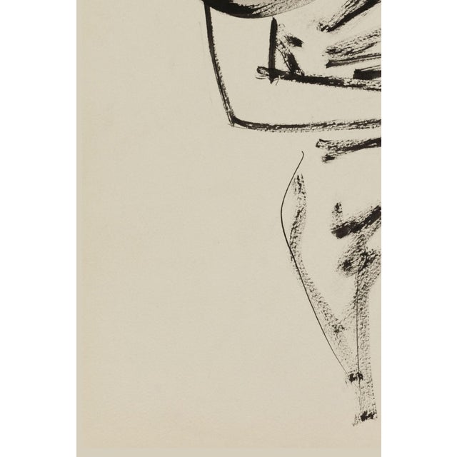 Vintage French Fashion Art Print – Sculptural Fur Shoulder Illustration, 30" X 40" For Sale In Buffalo - Image 6 of 8