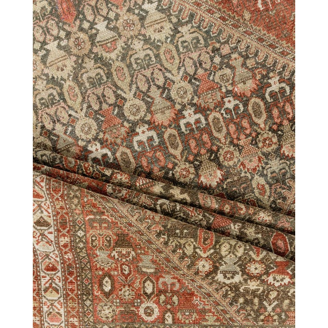Textile Antique Circa 1920 Malayer Runner 5'3 X 12'2 For Sale - Image 7 of 12