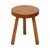 1960s Vintage Wooden Three-Legged Stool, Milking Stool, Rustic Style, 1960s For Sale - Image 5 of 15