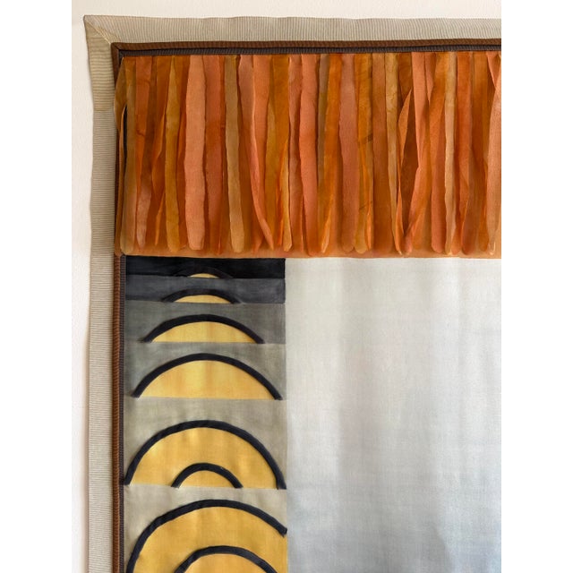 1990s Hand-Dyed Tapestry Painting by French Artist, Marie Luare-Ilie, 1990s For Sale - Image 5 of 13