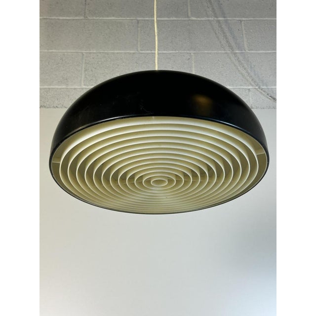 Black Vintage Scandinavian Pendant Lights, 1980s, Set of 4 For Sale - Image 8 of 12