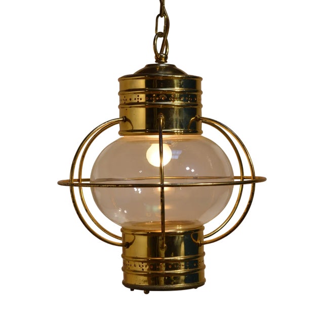 Maritime Ceiling Lamp from Nordfriesische Metallkunst Husum For Sale