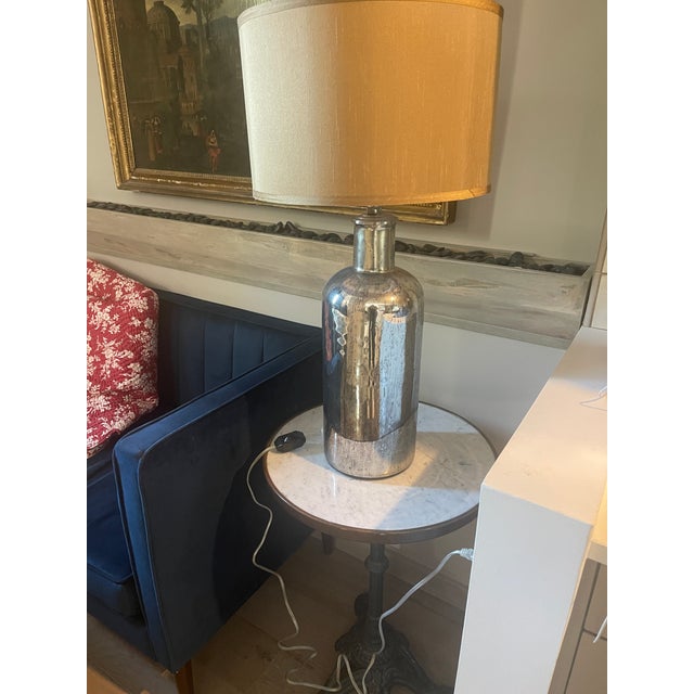 Restoration Hardware Mercury Glass Lamp For Sale - Image 9 of 13