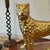 1960s Brass Cheetah Sculptures on Lucite Bases For Sale - Image 5 of 10