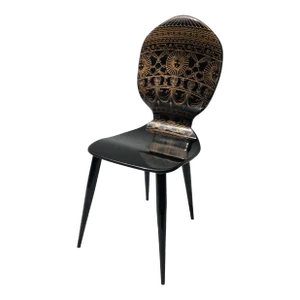 1980s Piero Fornasetti Wood & Metal "Balloon" Chair