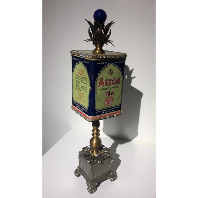 Recycled Tea Tin Sculpture Chairish