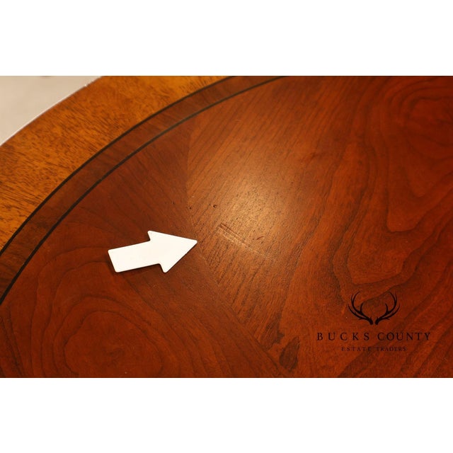 Ethan Allen Townhouse Collection Round Pedestal Side Table For Sale - Image 13 of 18