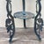 Vintage Art Nouveau Cast Iron Plant Stand With Verdigris Patina For Sale - Image 11 of 12