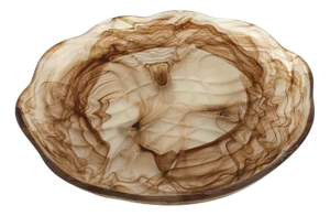 Sepia Cloud Glass Bowl Mod. Rotterdam attributed to Walther & Sohne, Germany, 1930s